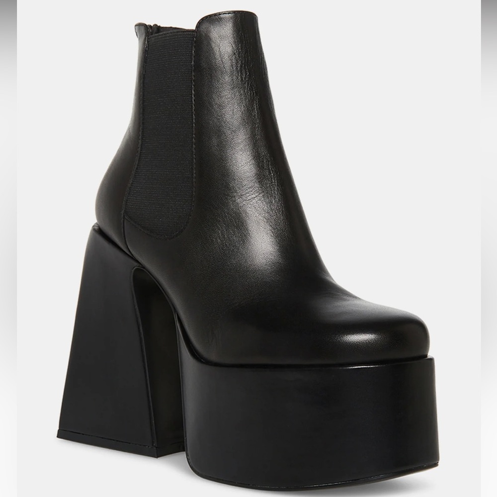 Steve Madden Black Platform Booties
